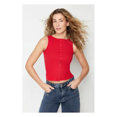 Trendyol Red Knitted Blouse