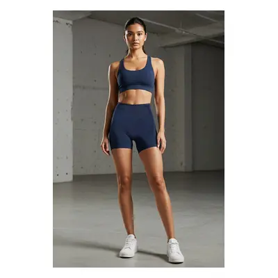 Trendyol Navy Blue Restorer Knitted Sports Shorts/Short Leggings