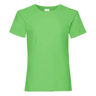 Valueweight Fruit of the Loom Girls' Green T-shirt