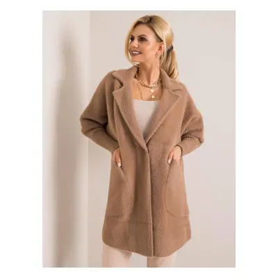 Női kabát Fashionhunters Beige