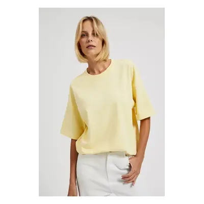 Women's T-shirt MOODO - light yellow