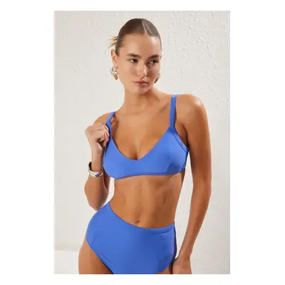 Trendyol Saks Bralette Slimming Effect Bikini Top