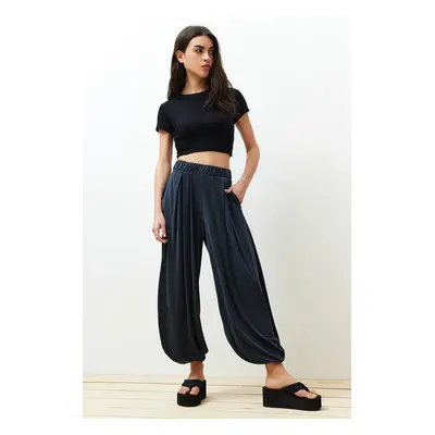 Trendyol Anthracite Modal Carrot/Shalwar Knitted Trousers