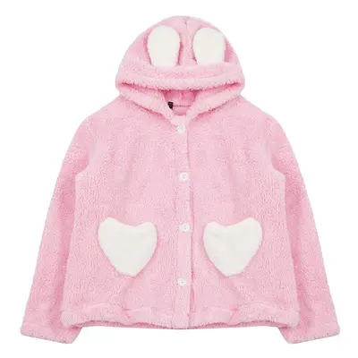 Trendyol Powder Girl Plush Hooded Coat