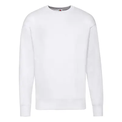 White Men's Sweatshirt Lightweight Set-in-Sweat Sweat Fruit of the Loom