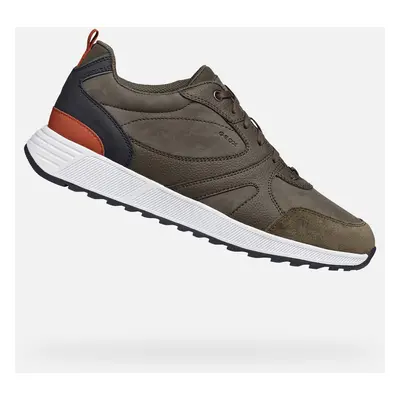 Khaki men's sneakers Geox Molveno - Men's