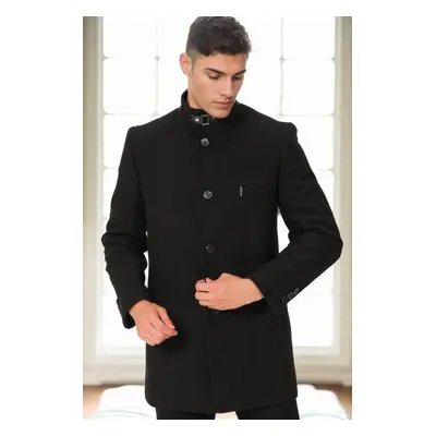 PLT9367 DEWBERRY MEN'S COAT-STRAIGHT BLACK