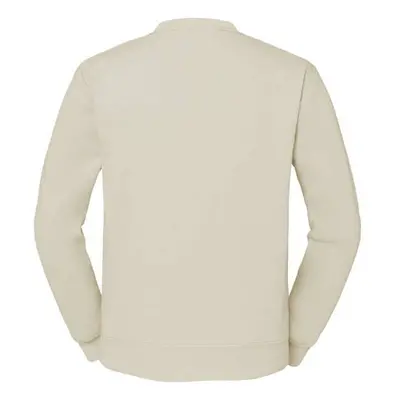 Beige Men's Sweatshirt Set-in Sweat Fruit of the Loom