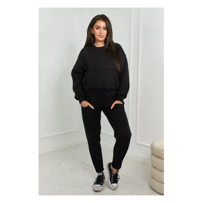 Insulated set sweatshirt + pants black