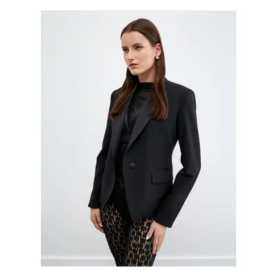 Koton One Button Blazer Jacket