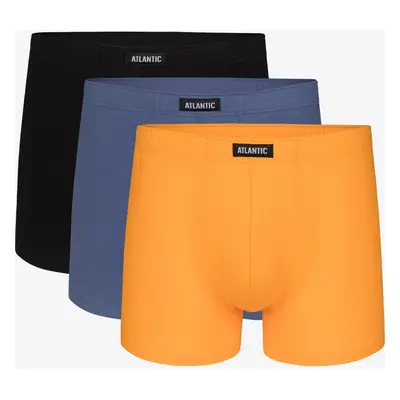 Men's Sport Boxers ATLANTIC 3Pack - black/blue/yellow