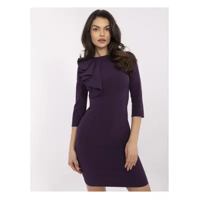 Dress-LK-SK-505583.11-dark purple