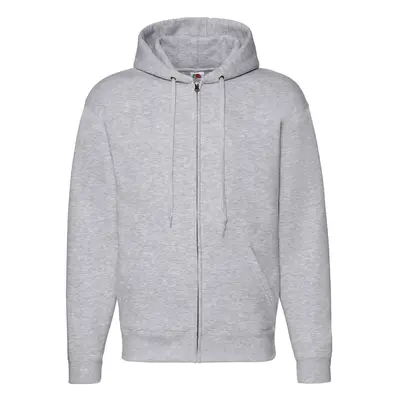 Light grey men's hoodie Premium Fruit of the Loom