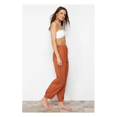 Trendyol Cinnamon Woven Beach Pants