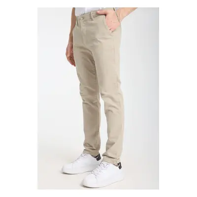 Trendyol Stone Slim Fit Basic Chino Flexible Gabardine Trousers