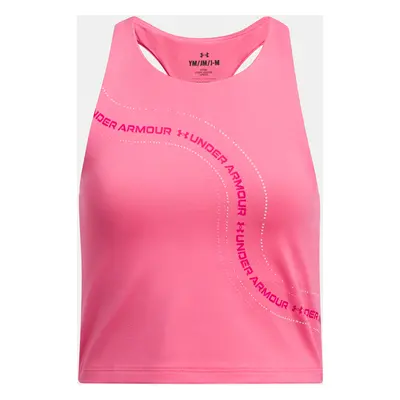 Girls' tank top Under Armour G Motion Branded Crop Tank - Girls