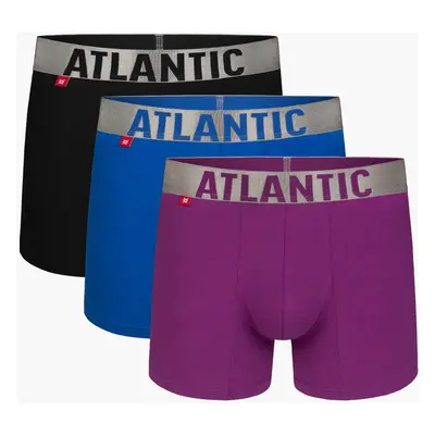 Men's Sport Boxers ATLANTIC 3Pack - black/blue/purple