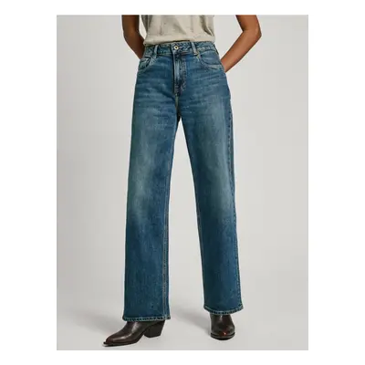 Blue women's wide jeans Pepe Jeans - Women