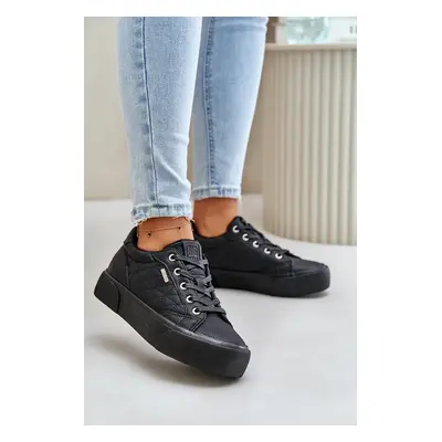 Women's insulated platform sneakers Big Star black