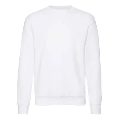 Men's White Sweatshirt Set-in Sweat Fruit of the Loom