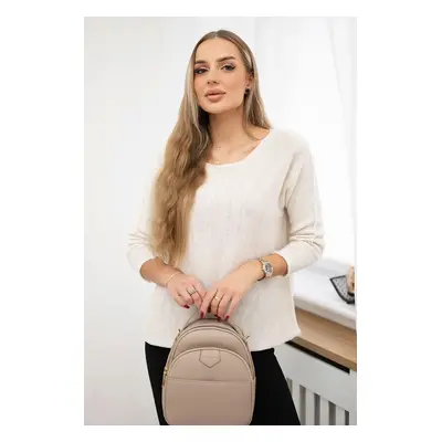 Kesi Włoski Crew neck sweater light beige