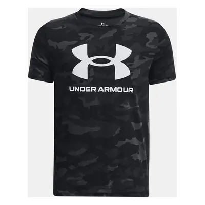 Under Armour T-Shirt UA SPORSTYLE LOGO AOP SS-BLK - Boys