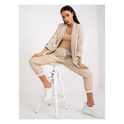 Női blézer Fashionhunters Beige