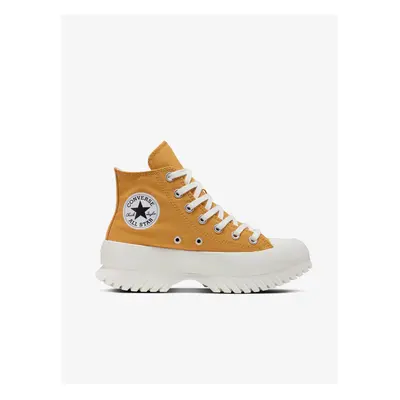 Mustard Women's Ankle Sneakers on the Converse Chuck T Platform - Women