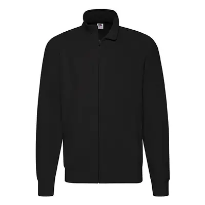 Black Men's Sweatshirt Lightweight Sweat Jacket Fruit of the Loom