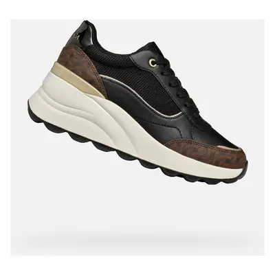 Black women's sneakers Geox Spherica Ec14 - Women's