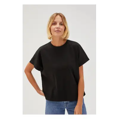 Women's T-shirt with zipper MOODO - black