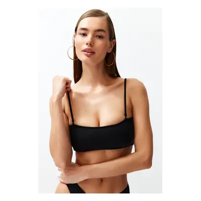 Trendyol Black Strapless Mix & Match Bikini Above