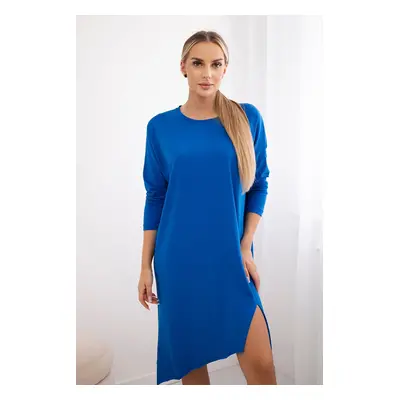 Oversize cornflower dress