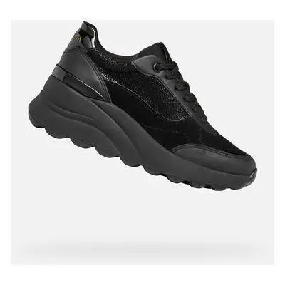 Black women's sneakers Geox Spherica EC13 - Women's