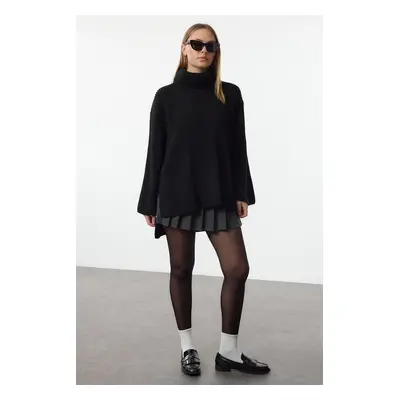 Trendyol Black Turtleneck Knit Sweater