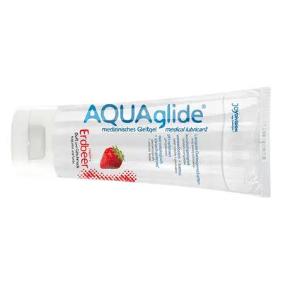 AQUAglide Strawberry vízbázisú síkosító, eper aromával (100 ml)