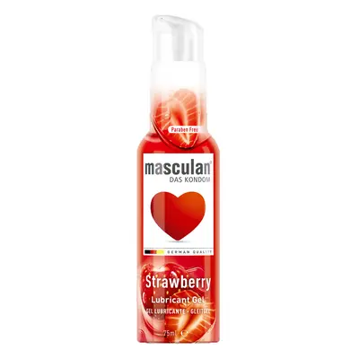 Masculan Strawberry vízbázisú síkosító, eper aromával (75 ml)