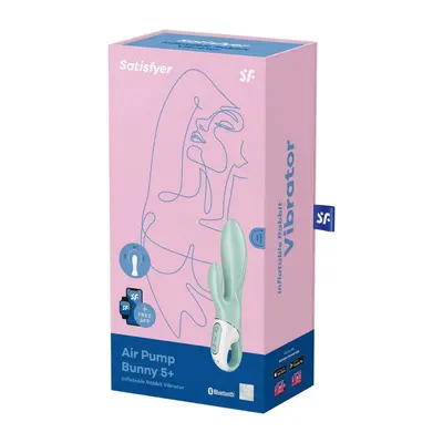 Satisfyer Air Pump 5+ klitoriszágas vibrátor, pumpa funkcióval (APP-os)