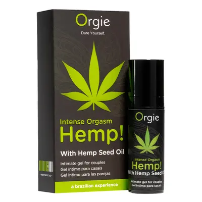 Orgie Intense Orgasm Hemp! stimuláló gél hölgyeknek, kendermag olajjal (15 ml)