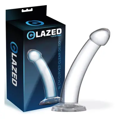 Glazed hajlított dildó (16 cm)