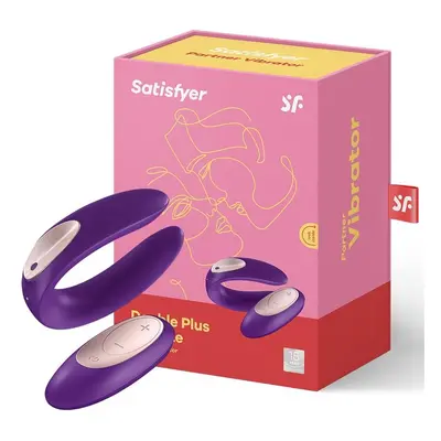 Satisfyer Double Plus Remote párvibrátor, vezeték nélküli távirányítóval