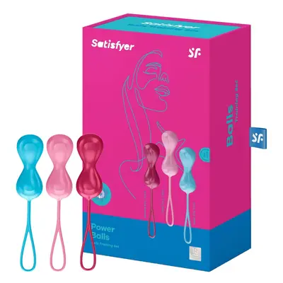 Satisfyer Power Balls 3 db-os ballasztos, gésagolyó szett (dupla)