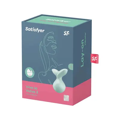 Satisfyer Viva La Vulva 3. vibrációs csikóizgató (zöld)