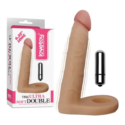 LoveToy The Ultra Soft Double dildó, vibrációval (6,5")