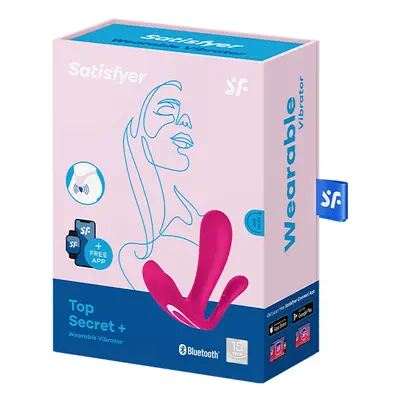 Satisfyer Top Secret+ hárommotoros vibrátor (rózsaszín) (APP-os)