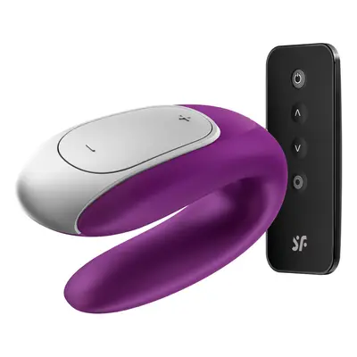 Satisfyer Double Fun párvibrátor, távirányítóval (fehér) (APP-os)