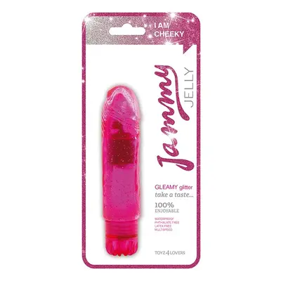 Jammy Jelly Gleamy Glitter mini vibrátor (pink)