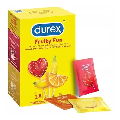 Durex Fruity Fun 18 db ízesített, színes óvszer