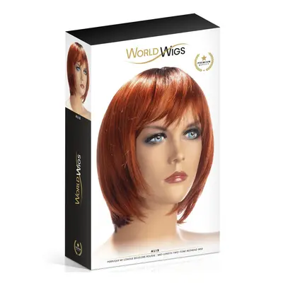 World Wigs Alix rövid, vöröses paróka