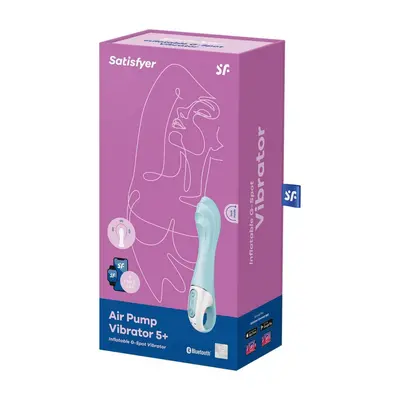 Satisfyer Air Pump 5+ vibrátor, pumpa funkcióval (APP-os).